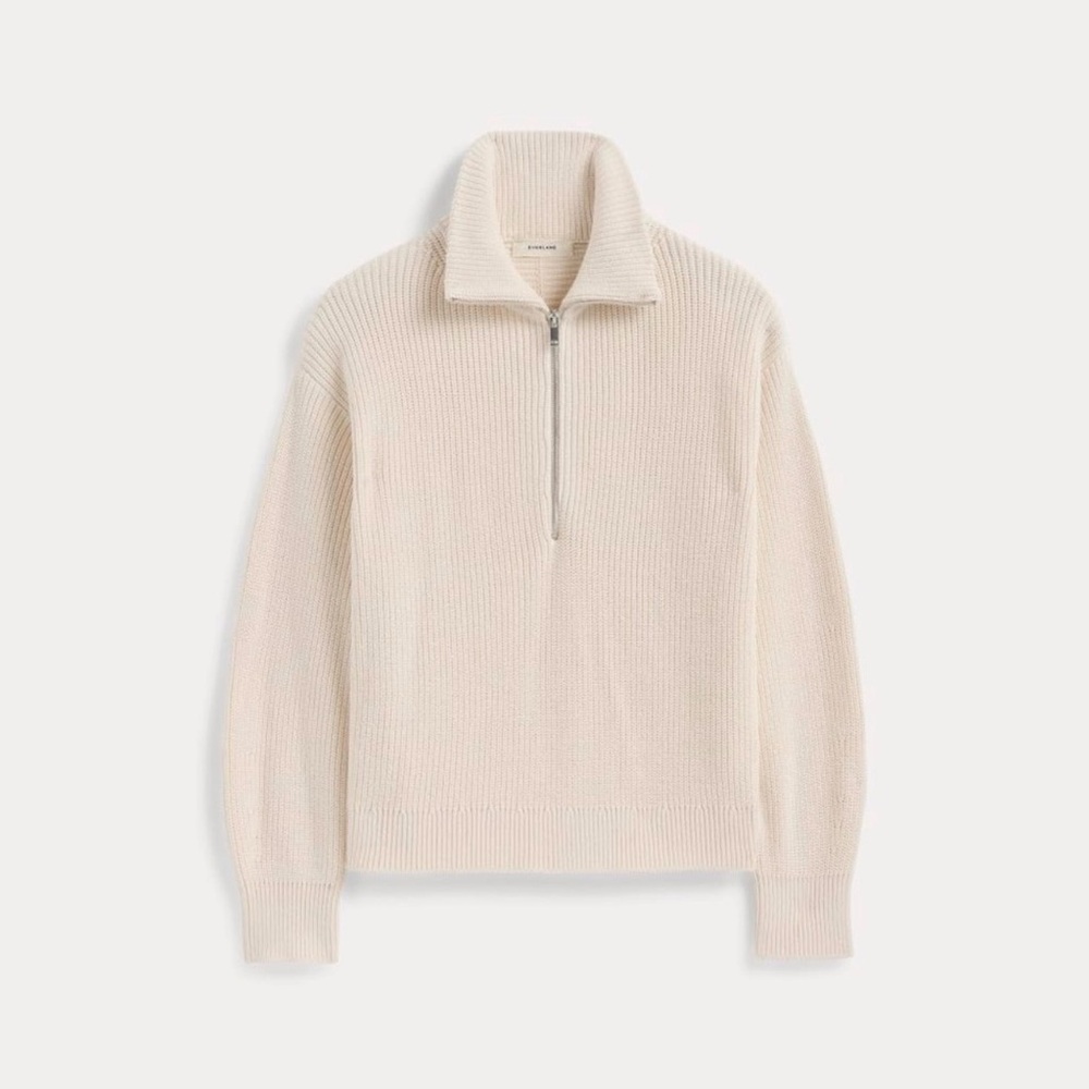 Everlane Half Zip Sweater Cotton
